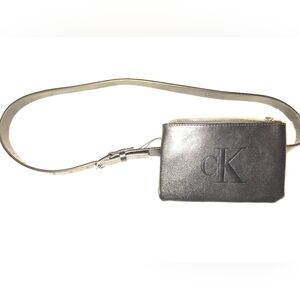 Calvin Klein Fanny Pack Pouch Waist Belt Bag In Black Size S